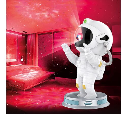 The Source –  Spaceman Projector – Προβολέας & Φωτιστικό Νυκτός με 8 Εφέ Νεφελώματος και Περιστρεφόμενο Κράνος