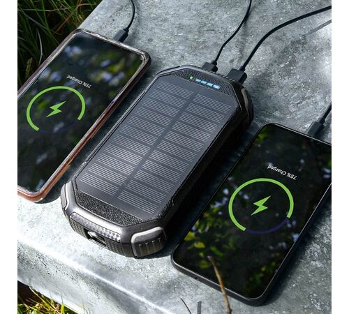 QI Solar Powerbank 20.000 mAh – Ισχυρό και Φιλικό προς το Περιβάλλον Φορητό Powerbank