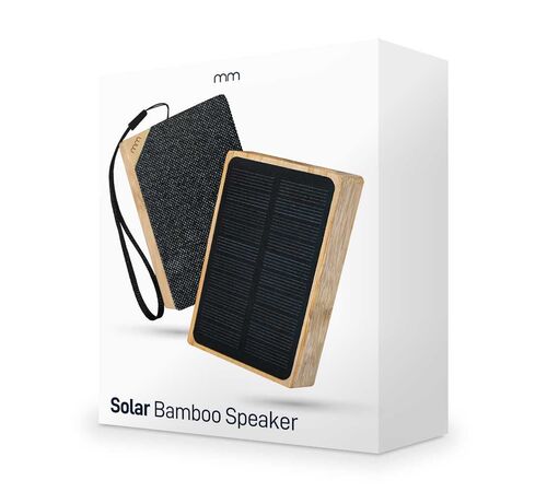 Solar Bamboo Speaker - Ηχείο Bluetooth από Μπαμπού με Ηλιακή Φόρτιση