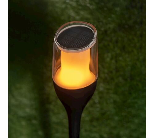 Forever Light Solar torch LED lamp SUNARI FLS-230 black - Φωτιστικό LED Εξωτερικού Χώρου σε Μαύρο χρώμα
