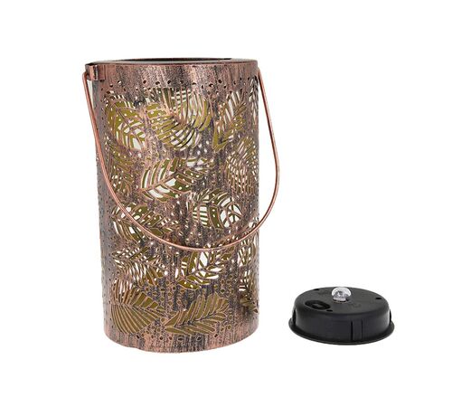 Forever Light Solar LED lamp Moroccan leaves SUNARI FLS-210 - Φωτιστικό LED Εξωτερικού Χώρου σε καφέ χρώμα