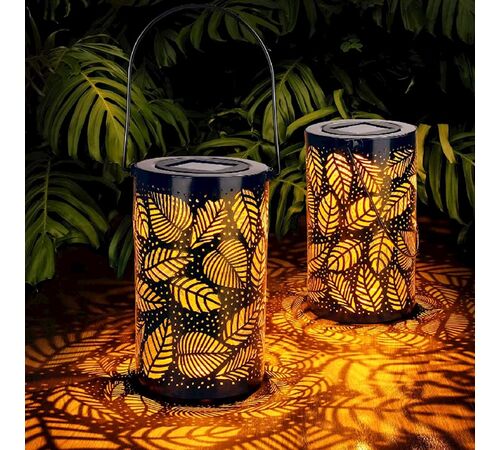 Forever Light Solar LED lamp Moroccan leaves SUNARI FLS-210 - Φωτιστικό LED Εξωτερικού Χώρου σε καφέ χρώμα