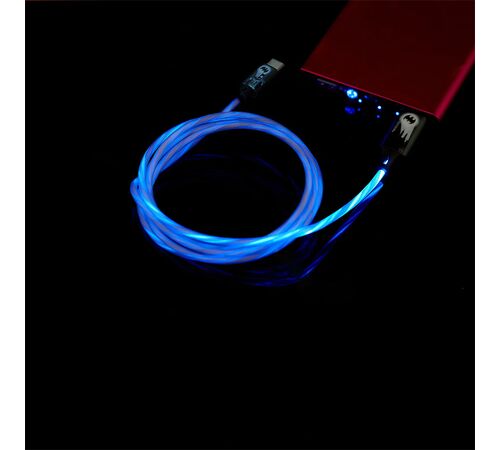 Lazerbuilt Batman Light-Up USB-C Φωτιζόμενο καλώδιο φόρτισης μήκους 1,2 μέτρα