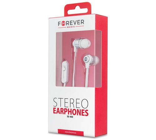 Ακουστικά Handsfree Forever Earphones Se-400 Λευκό