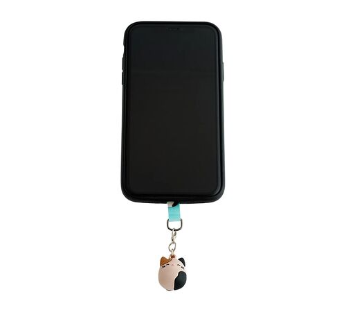 Lazerbuilt Squishmallows Cam the Cat Mobile Charm – Universal Μπρελόκ Κινητού με Pad Σύνδεσης