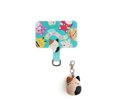 Lazerbuilt Squishmallows Cam the Cat Mobile Charm – Universal Μπρελόκ Κινητού με Pad Σύνδεσης
