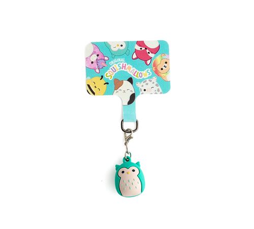 Lazerbuilt Squishmallows Winston the Owl Mobile Charm – Universal Μπρελόκ Κινητού με Pad Σύνδεσης