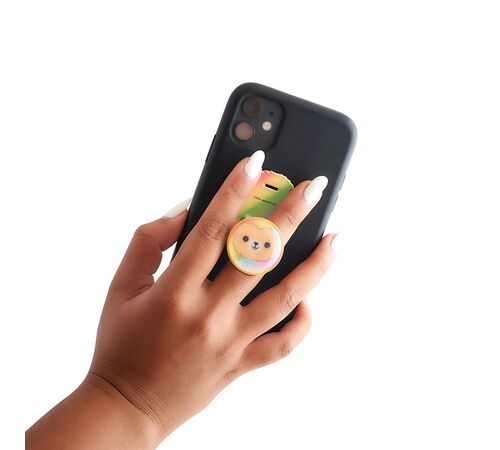 Lazerbuilt Squishmallows Leonard the Lion – Universal Phone Grip & Βάση Στήριξης