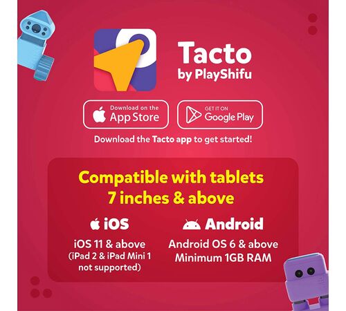 Plugo Tacto Coding by PlayShifu Σύστημα παιδικού παιχνιδιού που μετατρέπει το tablet σας σε Διαδραστικό Επιτραπέζιο Παιχνίδι