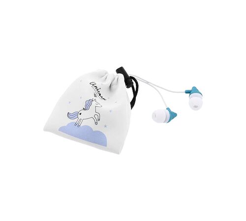 Tellur Magiq In-Ear Headphones Ακουστικά  Με Υφασμάτινη Θήκη σε Μπλέ Χρώμα (TLL162222)