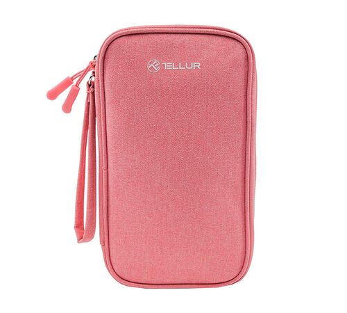 Tellur Universal Travel Cable Organizer- Τσάντα οργάνωσης Ταξιδιου σε ροζ χρώμα (TLL193021)