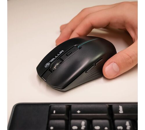 Tellur Wireless Silent Click - Ασύρματο Ποντίκι σε μαύρο χρώμα