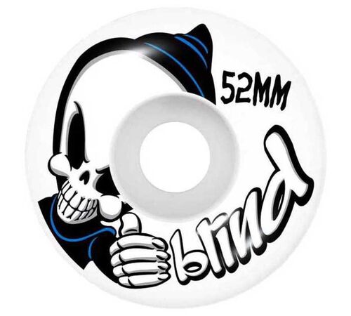 BLIND Bust Out Reaper FP Soft Wheels Complete Skateboard 7.625'' - Λευκό