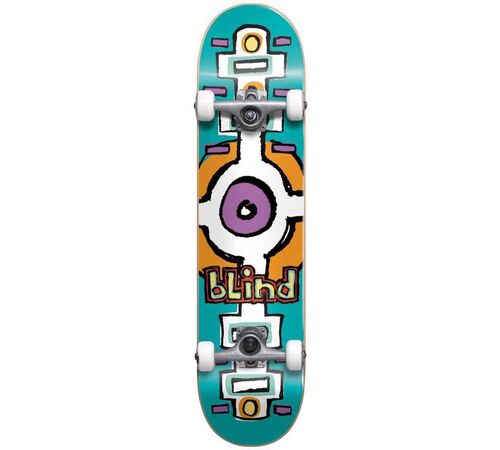 BLIND Round Space Yth FP Soft Wheels  Complete Skateboard 6.75'' - Teal