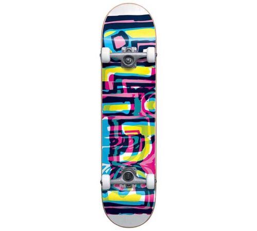 BLIND Logo Glitch FP Yth Complete Skateboard 7.25'' - Λευκό