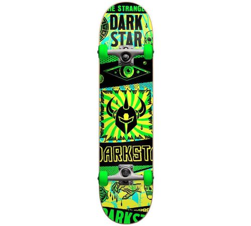 DARKSTAR Collapse Yth W/Stocking FP Complete Skateboard 7.375'' - Πράσινο