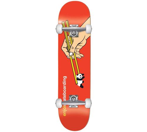 ENJOI Chop Sticks Yth FP Complete Skateboard 7.375'' - Κόκκινο