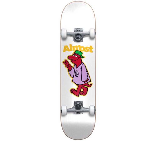 ALMOST Peace Out Yth FP Complete Skateboard 7.25'' - Λευκό