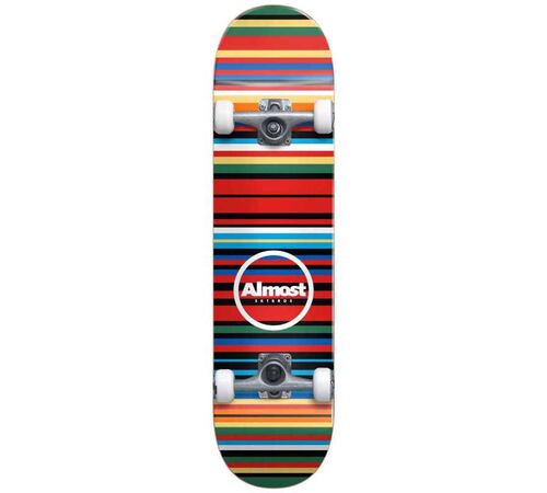 ALMOST Thin Strips FP Complete Skateboard 7.75'' - Μαύρο