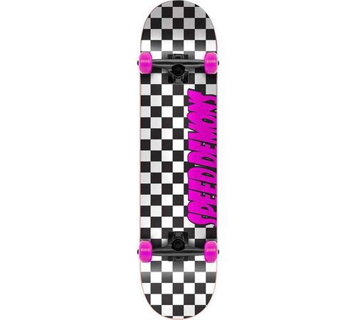 SPEED DEMONS Checkers Complete Skateboard 7.75'' - Μαύρο/Ροζ