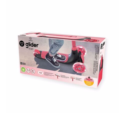YVOLUTION YGlider KIWI 3ροδο Πατίνι - Κόκκινο