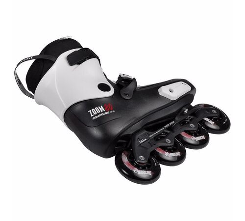 POWERSLIDE Zoom Pro 80 Πατίνια Χρώμα (Μαύρο-Λευκό), Μέγεθος (39-40)