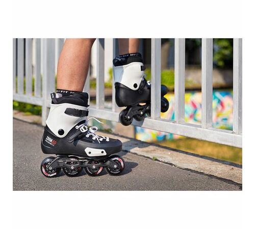 POWERSLIDE Zoom Pro 80 Πατίνια Χρώμα (Μαύρο-Λευκό), Μέγεθος (39-40)