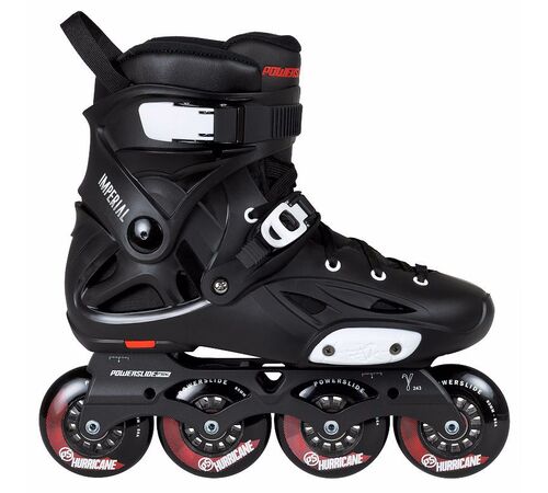 POWERSLIDE  Imperial One 80 Black Crimson Πατίνια Χρώμα (Μαύρο), Μέγεθος (35-36)