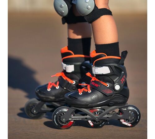 POWERSLIDE Jet Pro Black Αυξομειούμενα Πατίνια Χρώμα (Μαύρο), Μέγεθος (31-34)