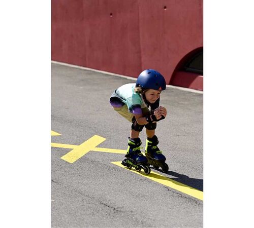 ROLLERBLADE Microblade 3WD 2021 Αυξομειούμενα Πατίνια - Blue Royal/Lime Χρώμα (Μαύρο-Μπλε-Κίτρινο), Μέγεθος (28-32)