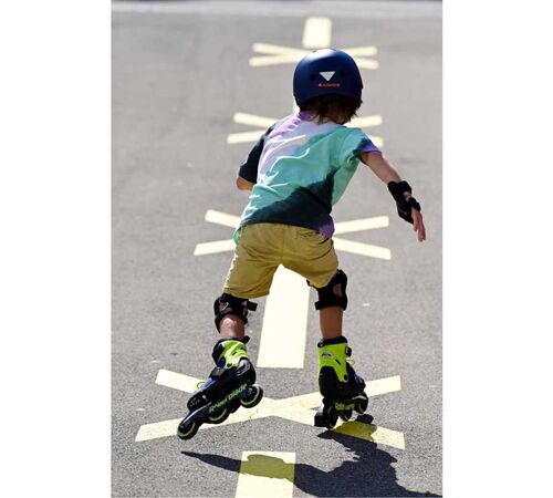 ROLLERBLADE Microblade 3WD 2021 Αυξομειούμενα Πατίνια - Blue Royal/Lime Χρώμα (Μαύρο-Μπλε-Κίτρινο), Μέγεθος (28-32)