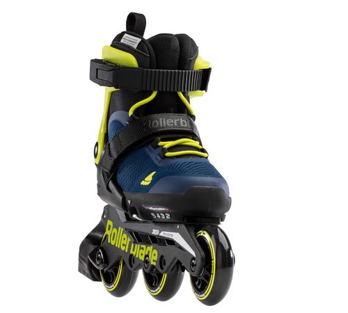 ROLLERBLADE Microblade 3WD 2021 Αυξομειούμενα Πατίνια - Blue Royal/Lime Χρώμα (Μαύρο-Μπλε-Κίτρινο), Μέγεθος (28-32)