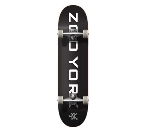 ZOO YORK OG 95 Logo Block Complete Skateboard 7.75'' - Μαύρο/Λευκό