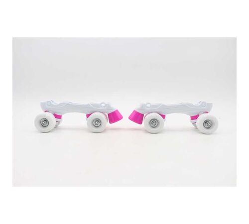 Αθλοπαιδιά Αυξομειούμενα Inline/Roller Skates/Παγοπέδιλα, 3 σε 1, για Κορίτσια Χρώμα (Φούξια), Μέγεθος (26-29)