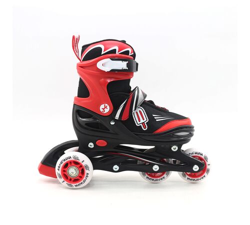 ΑΘΛΟΠΑΙΔΙΑ Αυξομειούμενα Inline/Roller Skates/Παγοπέδιλα, 3 σε 1, για Αγόρια Χρώμα (Κόκκινο), Μέγεθος (38-41)