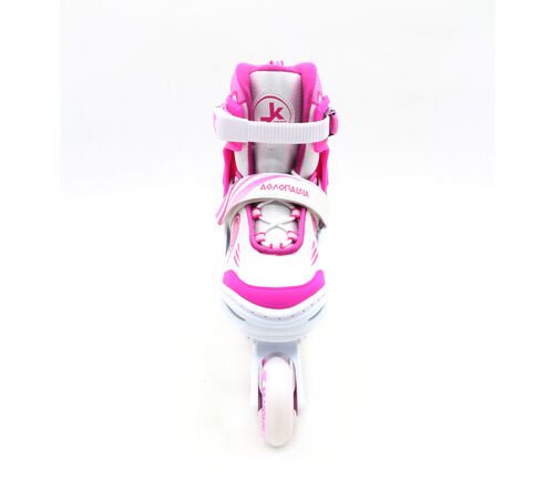 Αθλοπαιδιά Αυξομειούμενα Inline/Roller Skates/Παγοπέδιλα, 3 σε 1, για Κορίτσια Χρώμα (Φούξια), Μέγεθος (26-29)