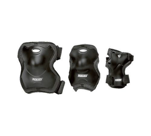 Roces Orlando 4.0 Inline Skates με Προστατευτικά και Κράνος, Μαύρο Λάιμ Χρώμα (Μαύρο), Μέγεθος (30-35)