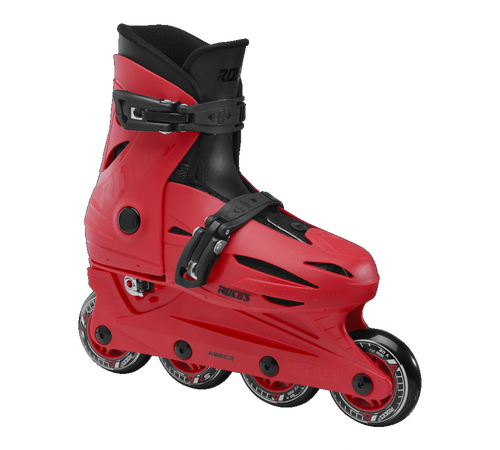 Roces Inline Skates Orlando 4.0 με Προστατευτικά και Κράνος -  Κόκκινο Λάιμ