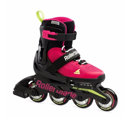 ROLLERBLADE Microblade Αυξομειούμενα Πατίνια -  Pink/Light Green Χρώμα (Ροζ), Μέγεθος (33-36.5)