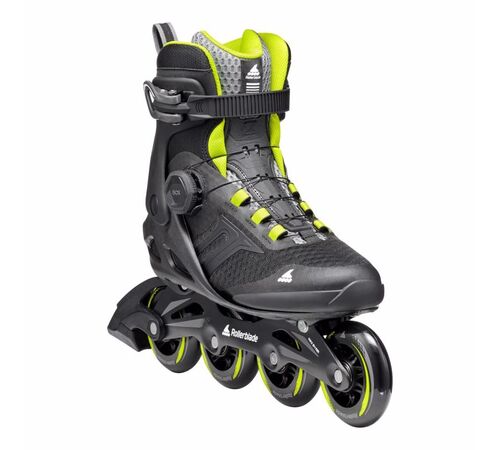 ROLLERBLADE Macroblade 84 BOA Πατίνια - Black/Lime Χρώμα (Μαύρο), Μέγεθος (42)