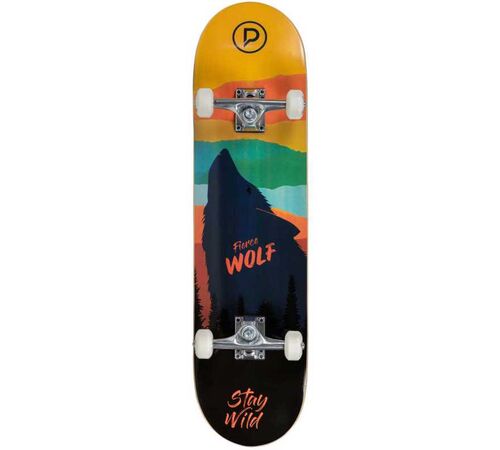 PLAYLIFE Firce Wolf Complete Skateboard 8''