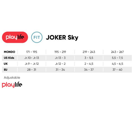 PLAYLIFE Joker Sky Αυξομειούμενα Πατίνια - Μαύρο/Μπλε Χρώμα (Μαύρο-Μπλε), Μέγεθος (28-31)