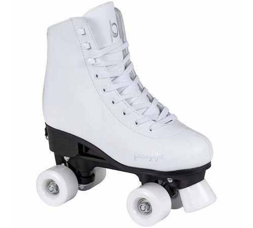 PLAYLIFE Classic White Αυξομειούμενα Roller Skates Χρώμα (Λευκό), Μέγεθος (39-42)