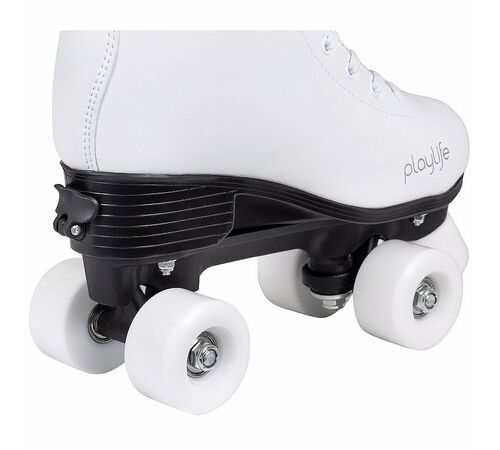 PLAYLIFE Classic White Αυξομειούμενα Roller Skates Χρώμα (Λευκό), Μέγεθος (35-38)