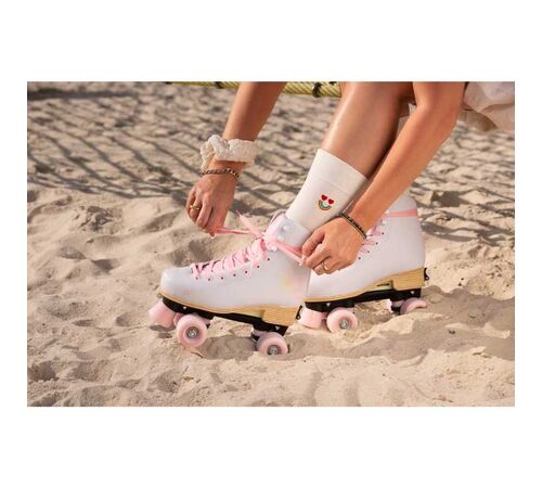 PLAYLIFE Classic Pale Rose Αυξομειούμενα Roller Skates Χρώμα (Λευκό-Ροζ), Μέγεθος (39-42)