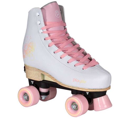 PLAYLIFE Classic Pale Rose Αυξομειούμενα Roller Skates Χρώμα (Λευκό-Ροζ), Μέγεθος (39-42)