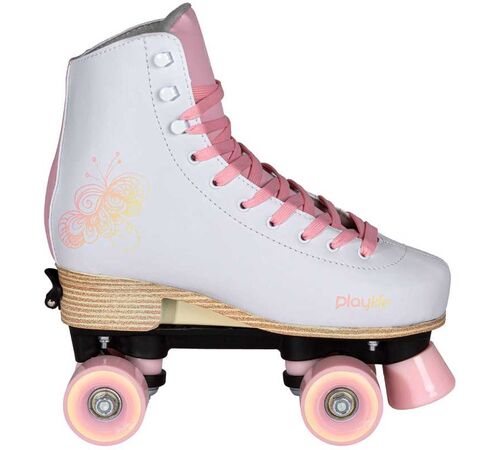 PLAYLIFE Classic Pale Rose Αυξομειούμενα Roller Skates Χρώμα (Λευκό-Ροζ), Μέγεθος (39-42)