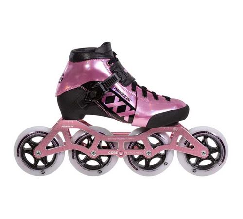 POWERSLIDE 3X Pink Ρυθμιζόμενα Πατίνια - Ροζ Χρώμα (Ροζ), Μέγεθος (31-34)