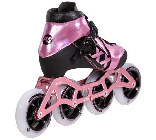 POWERSLIDE 3X Pink Ρυθμιζόμενα Πατίνια - Ροζ Χρώμα (Ροζ), Μέγεθος (31-34)
