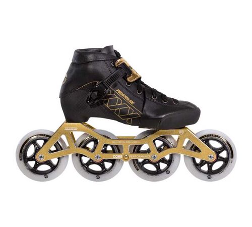 POWERSLIDE 3X Gold Αυξομειούμενα Πατίνια - Χρυσό Χρώμα (Χρυσό), Μέγεθος (31-34)